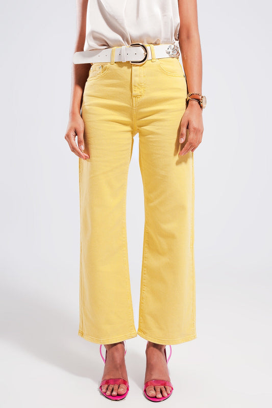 Jean Large Jaune Vif
